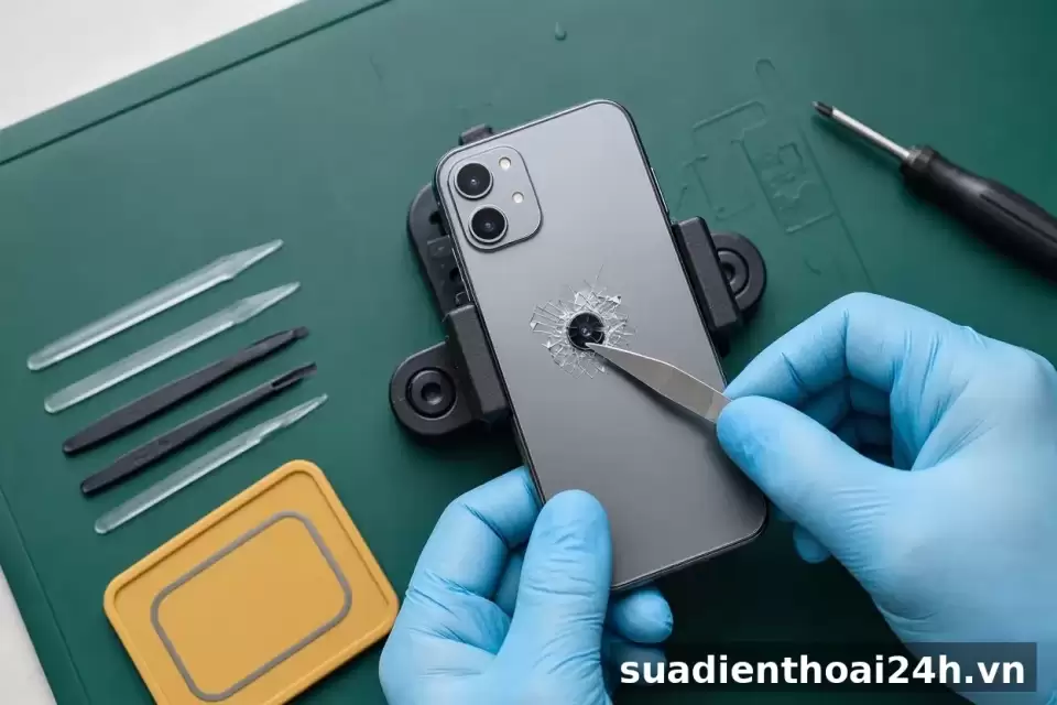 Thay kính camera iPhone 11 đến 17 Pro Max tại suadienthoai24h.vn 2