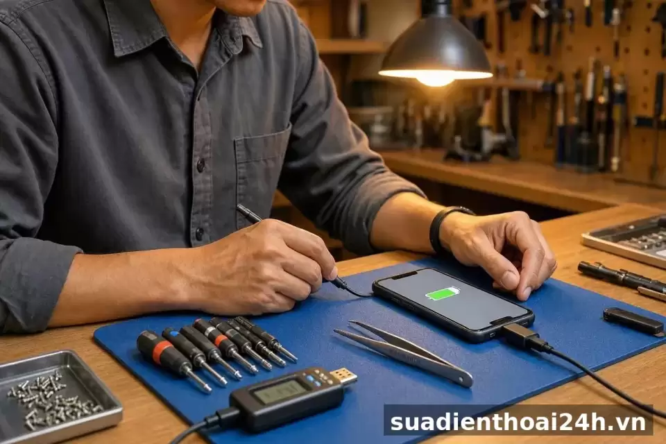 Thay chân sạc OPPO A5, A9, A15, A16, A54, A57, A78, A98 tại suadienthoai24h.vn 4