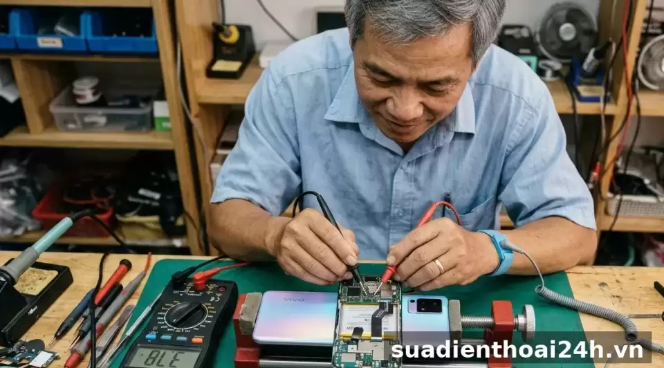 Sửa vivo S9, S10, S12, S15 đến S20 vào nước