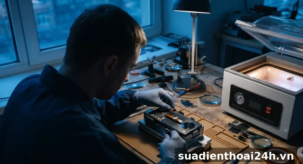 Ép kính Huawei P30 đến P60 Pro