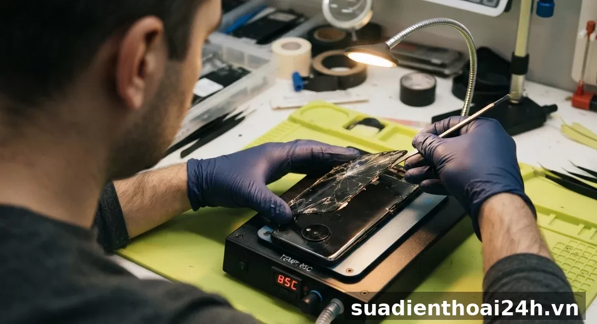 Ép kính Huawei P30 đến P60 Pro tại suadienthoai24h.vn 2